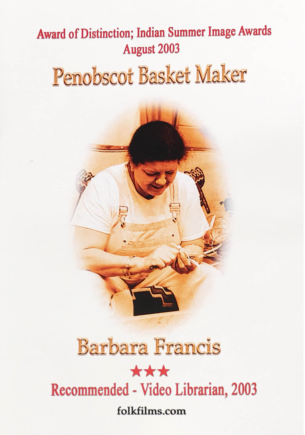 Penobscot Basketmaker--Barbara Francis